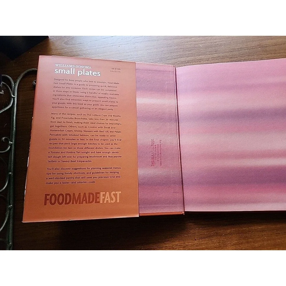 Williams-Sonoma Food Made Fast Small Plates HCDJ 2007 Illustrated